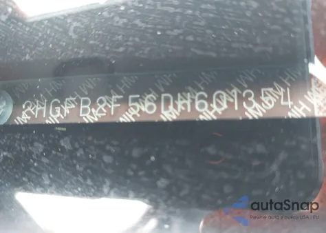 2013 Honda Civic Lx из США, поврежденный, VIN 2HGFB2F56DH601354